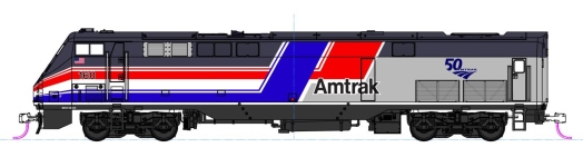 Kato 176-6038 - N - Diesellok GE P42 50th Anniversary - Dash 8, Amtrak, Ep. VI